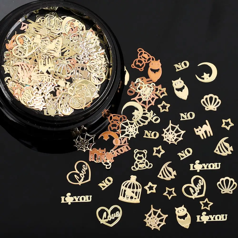 

Cross Bat Witch Hollow Metal Patch DIY Nail Art Decorations Halloween Nail Art Jewelry Nail Art Sequins Manicure Accessories