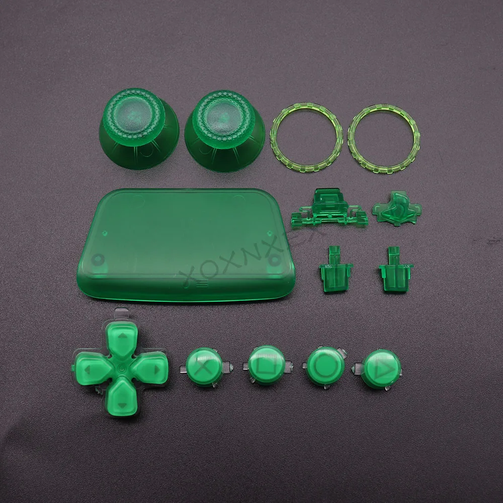 Xoxnxex 1セットフルボタンセット交換修理キットPS5、d-パッドR1 L1 L2 R2トリガー + abxyキーdualsenseコントローラ