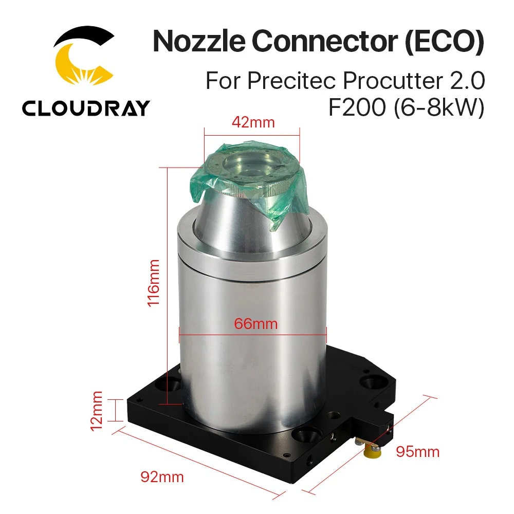 Cloudray OEM ECO Noozle Connector 6-8kW Ceramic Holder F200 for Precitec ProCutter 2.0 F200 Laser Head