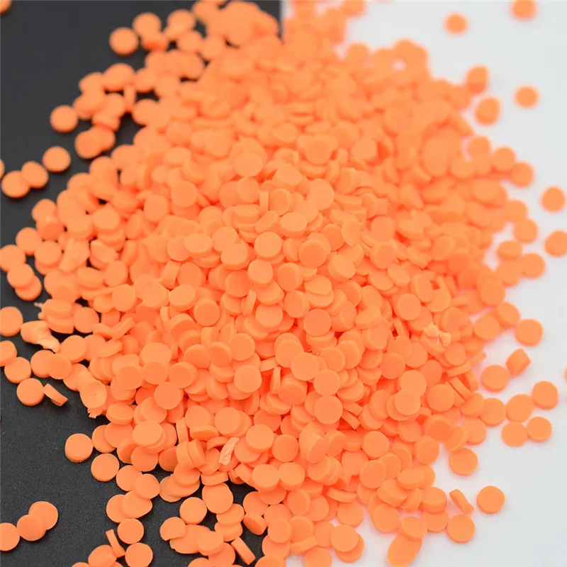 100g/500g/Lot 3MM Mini Polymer Clay Sprinkles Slice Lovely Dot/Round/Circle for Crafts Making, DIY Confetti