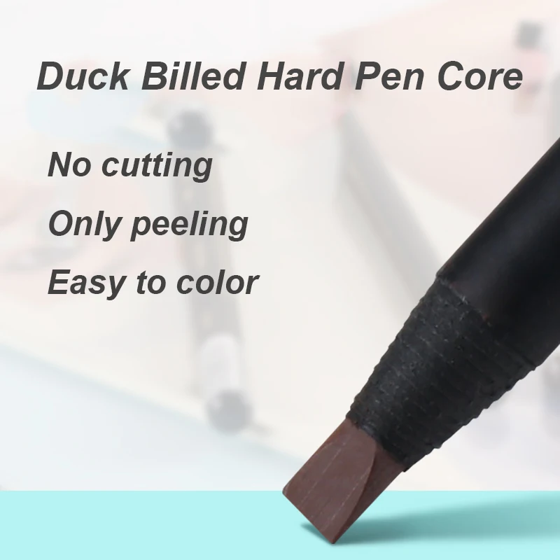 2pcs Makeup Eyebrow Pencil with Brush for Tattoo Eyebrow Marker Long Lasting Tool Microblading Dye Tint Supplies PMU Accessories