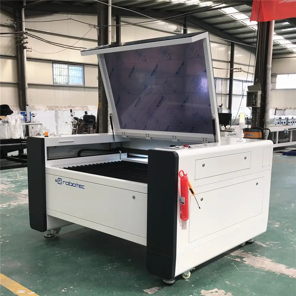 ROBOTEC Co2 Laser Cutting Machine 90W 1390 with RECI W2 Laser Tube Ruida Laser controller RDC6445G Industrial Chiller All Parts