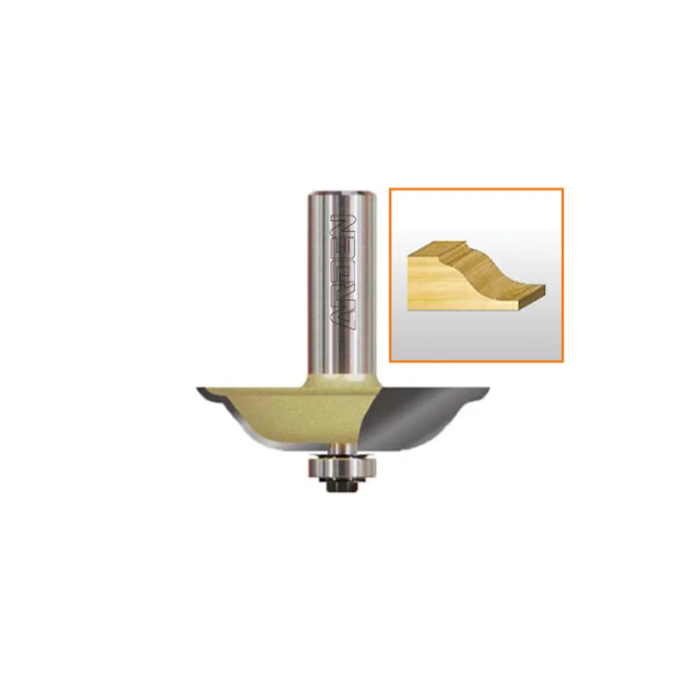 Multi-arc cnc route bits for panel side curve making cnc cutters