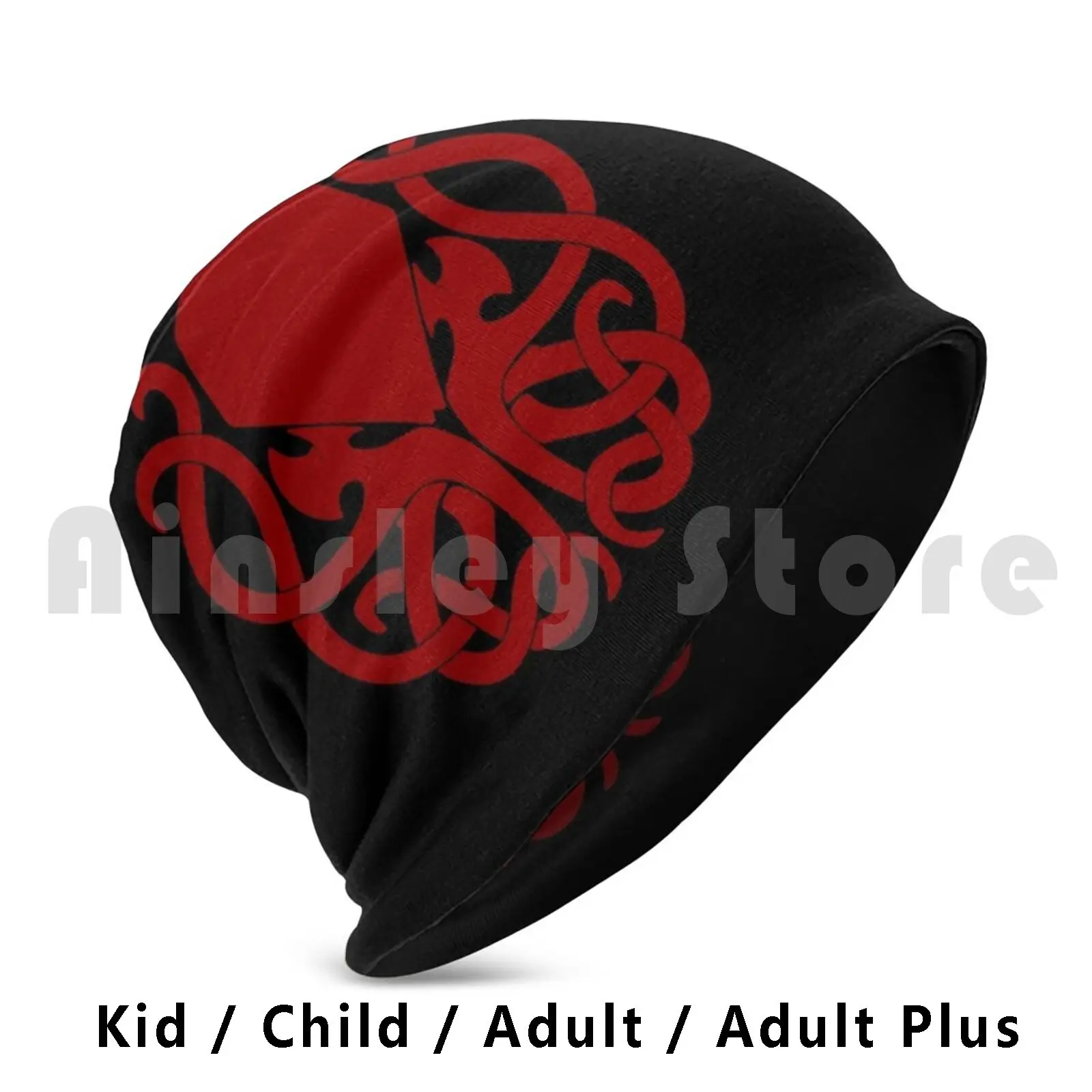 Cthulhu Logo High Quality Red Beanies Knit Hat Hip Hop Cthulhu High Chaosium Inc High Quality Logo Howard