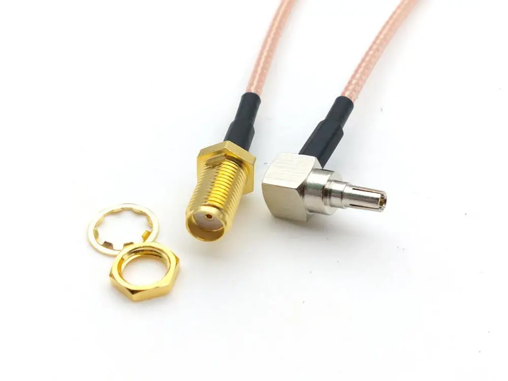

100PCS SMA female to CRC9 male connector pigtail RG316 CABLE
