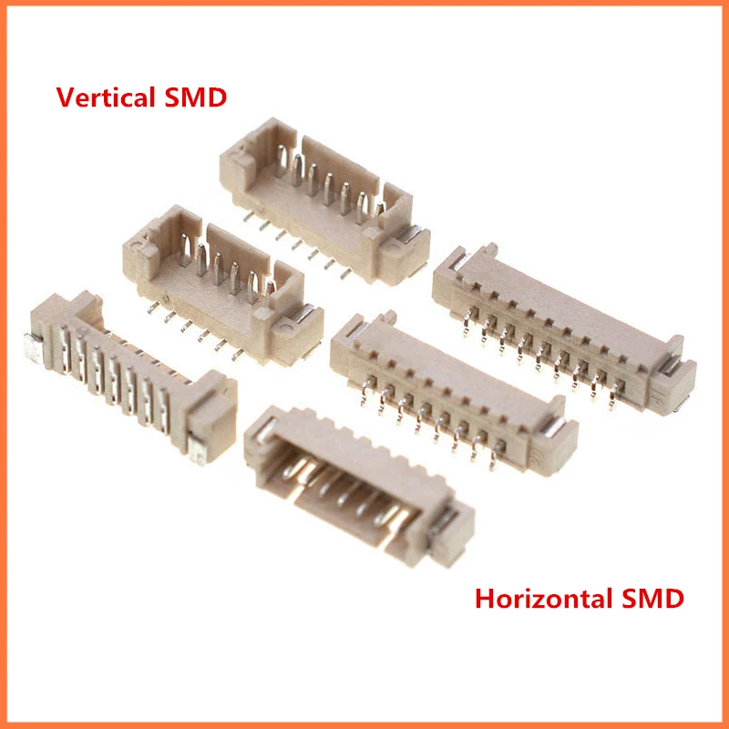 100pcs/Lot  PH1.25MM 2/3/4/5/6/7/8-16p Bending/Straight Needle Horizontal/Vertical SMD Connector Terminal Kit/Pin Header
