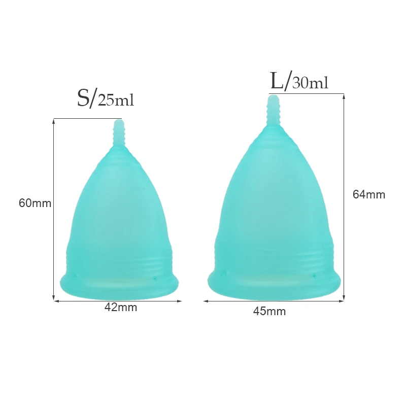 Medical Silicone Menstrual Cup Feminine Hygiene Menstruation Disc&Sterilizing Box Mestrual Bowl for Women Menstrual Collector