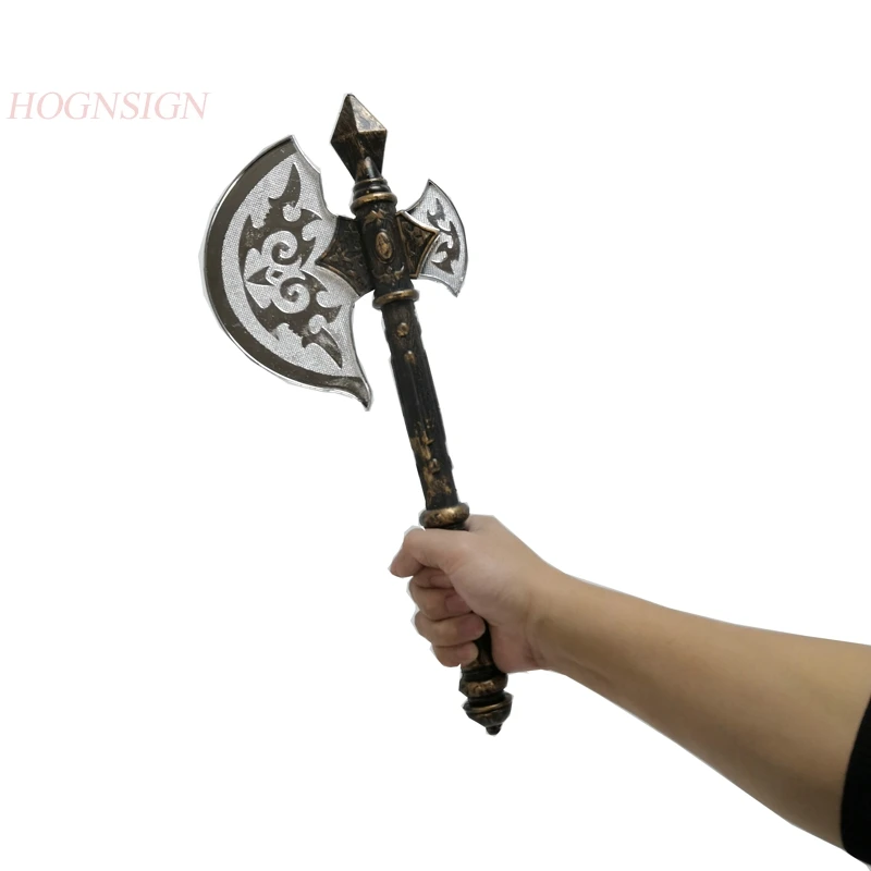 

Halloween props weapon pirate samurai sword axe retro plastic axe school performance props