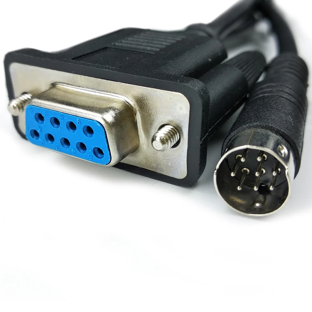 DB9 RS232 إلى MD 8P وحدة التحكم في وحدة المعالجة المركزية كابل الاتصالات AB روكويل PLC برنامج كابل