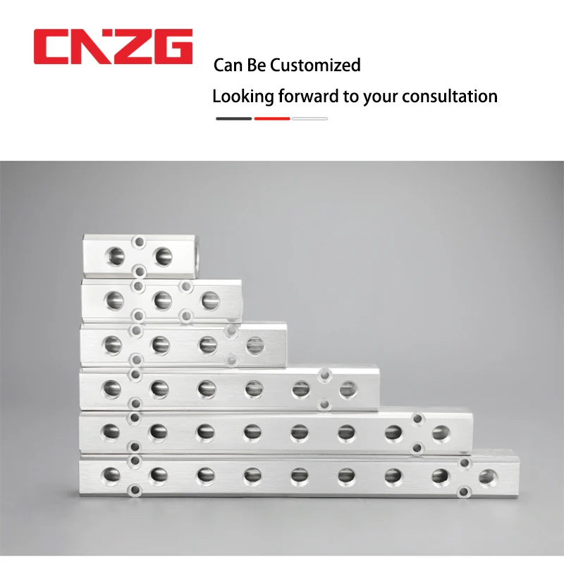 الألومنيوم الفاصل 1/2 "pt الموضوع ميناء 2 3 4 5 6 7 8 9 10 طريقة 1/4 الهوائية الهواء المنوع الموزع موصل