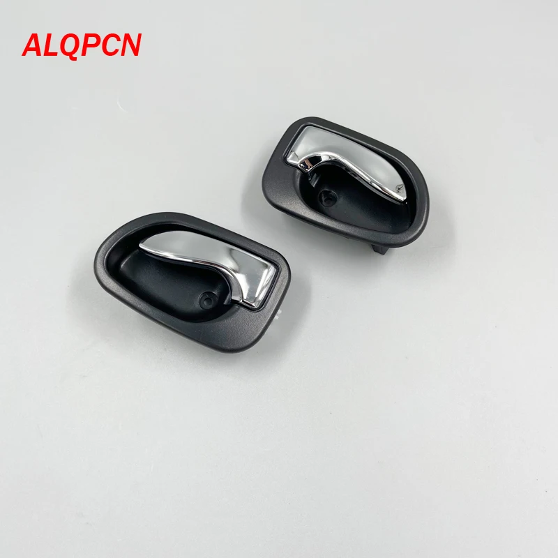 Door inner handle chrome with black trim for hyundai atos 1997-2002 accent 1995-1999