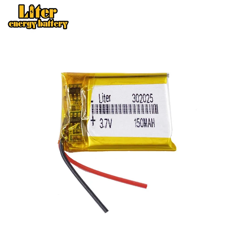 bluetooth li-ion battery 3.7v 150mah 302025  MP4 MP3 3.7V lithium polymer li po rechargeable battery