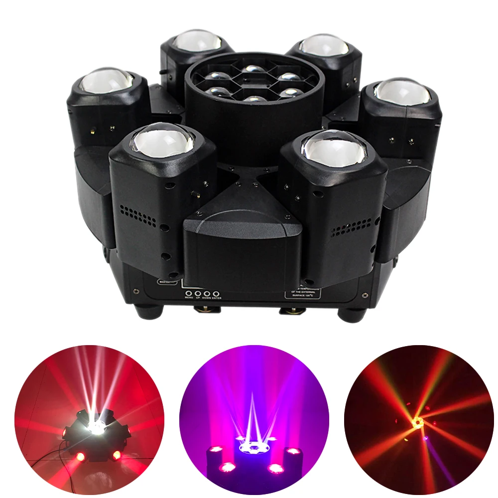 40W RGBW LED Six Donkey Kong Lyre Beam Bee Eye Moving Head Light DMX512 For Wedding Bar Club Party DJ Disco Stage Effect Light