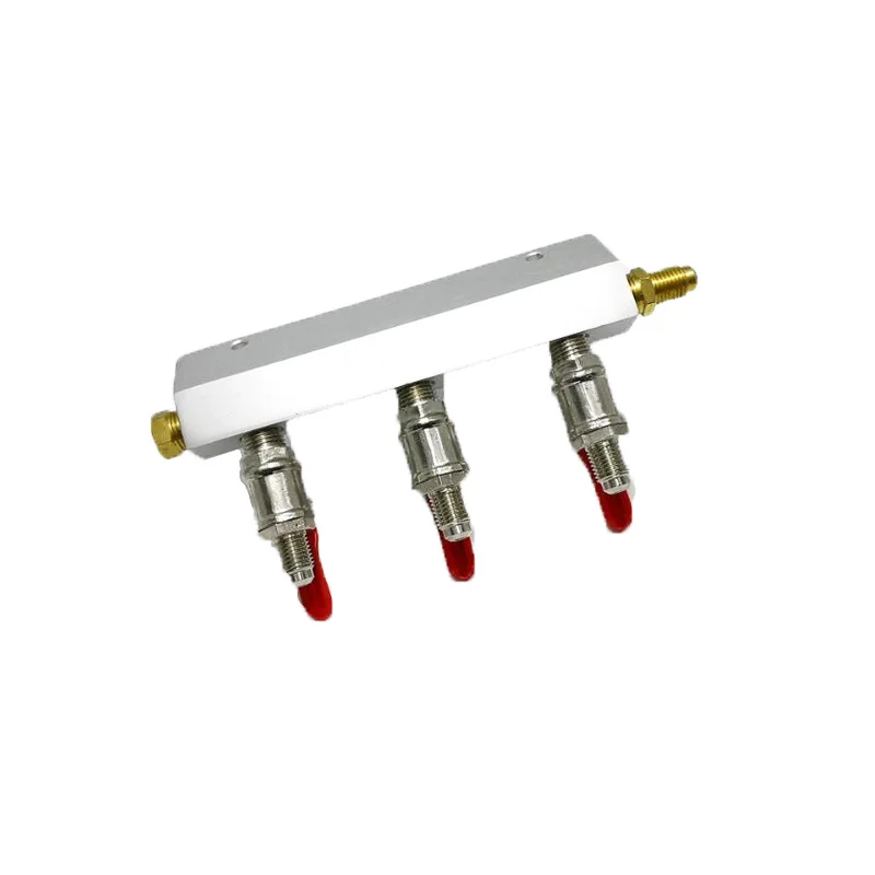 KegLand 3 Output / 3 Way Manifold Gas Line Splitter with Check Valves (1/4\