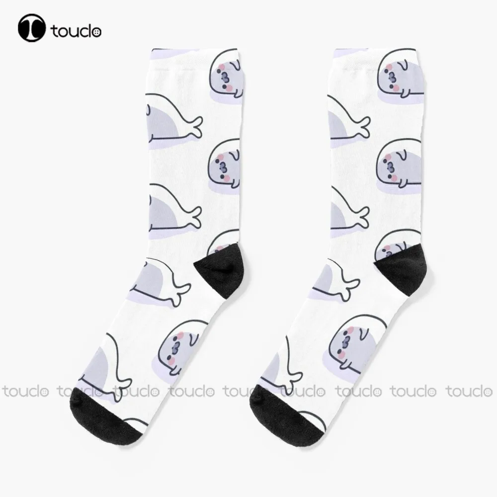 

New Lazy Seal Socks Cotton Socks For Men Personalized Custom Unisex Adult Socks Popularity Gifts