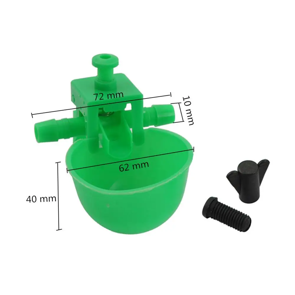 Chicken Drinker Drinking Cups for Chickens Green Quail Chicken Waterer Bowl Automatic Poultry Coop Feeder water Drinking Cups