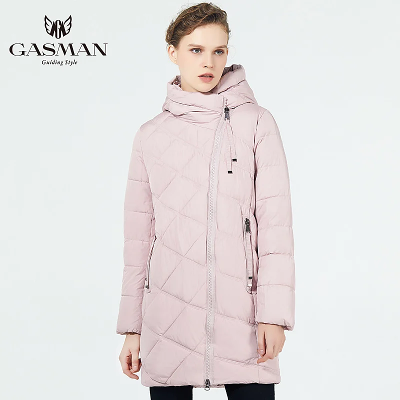 GASMAN 2022 New Winter Women\'s  Jacket Down Female Fashionable Coat Hooded Warm Parkas Winter Outerwear Women High Quality 18806