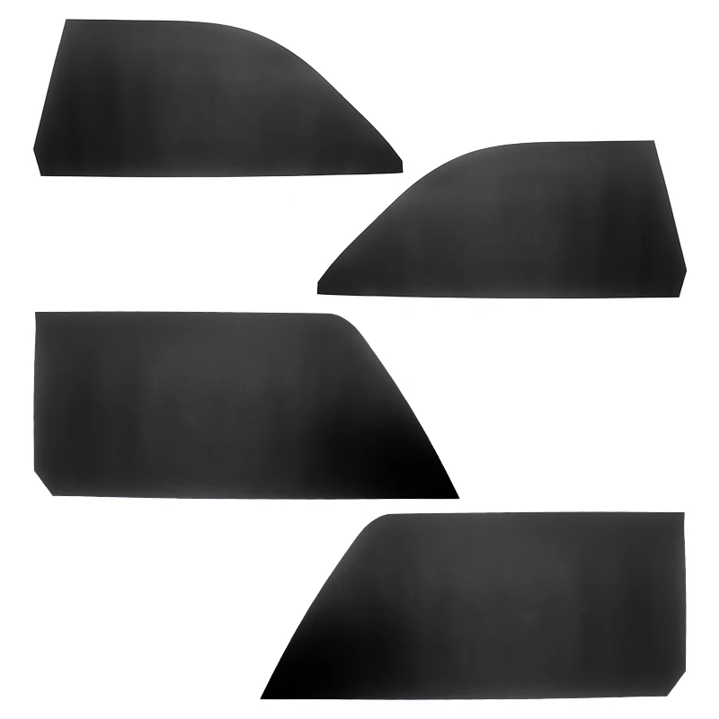 Car-styling Interior Microfiber Leather Door Armrest Panel Cover Sticker Trim 4pcs/set For Toyota Yaris