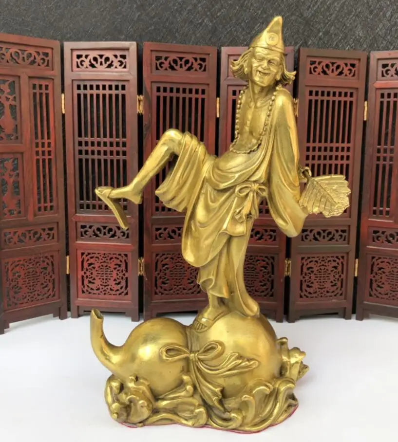 Seiko brass joy Buddha Jigong Home decoration crafts statue