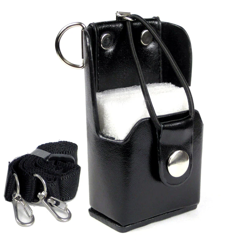 Imagem -03 - Estojo de Couro Duro para Motorola Walkie Talkie Bolsa de Transporte Coldre com Cinto Motorola Gp328 Plus Gp388 Gp344 Gp638 Mais Mag One a8