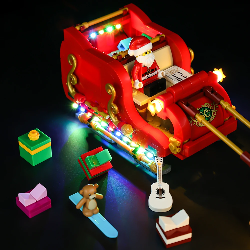 LED Light Kit For 40499 Santa’s Sleigh Christmas Series Children\'s Gifts DIY Toy Set (Not Including Building Blocks)