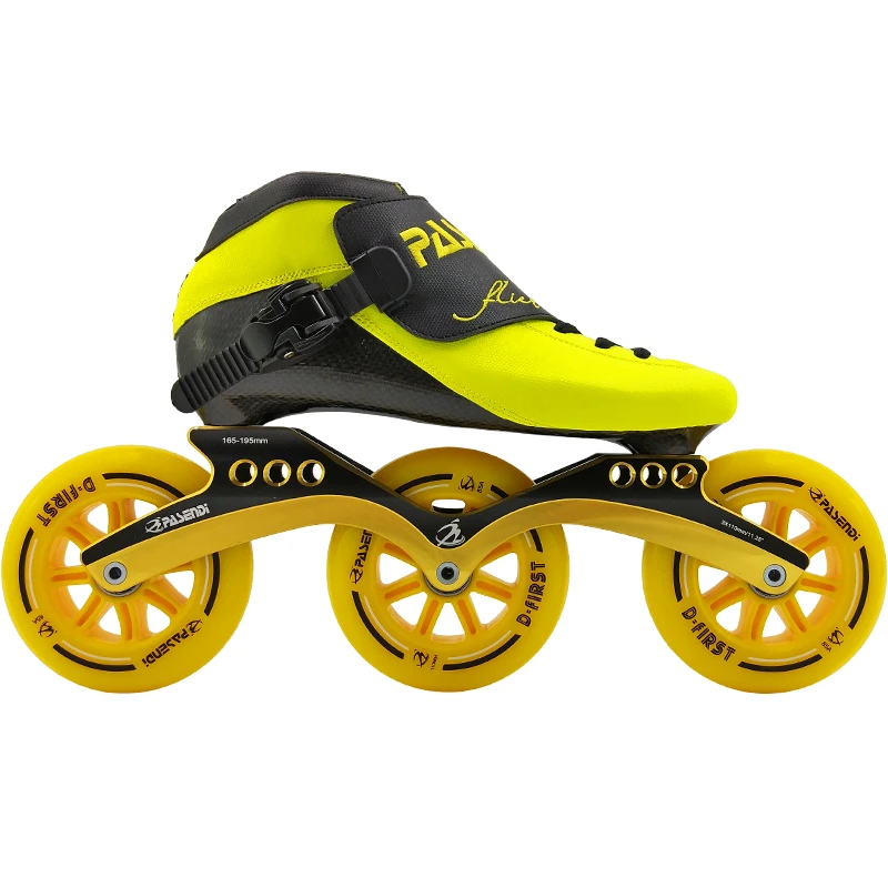 Heat Moldable Speed Skates 3 Wheel Roller Skating Shoes Carbon Fiber PS CT Thermoplastic inline speed Skate for Men and Women