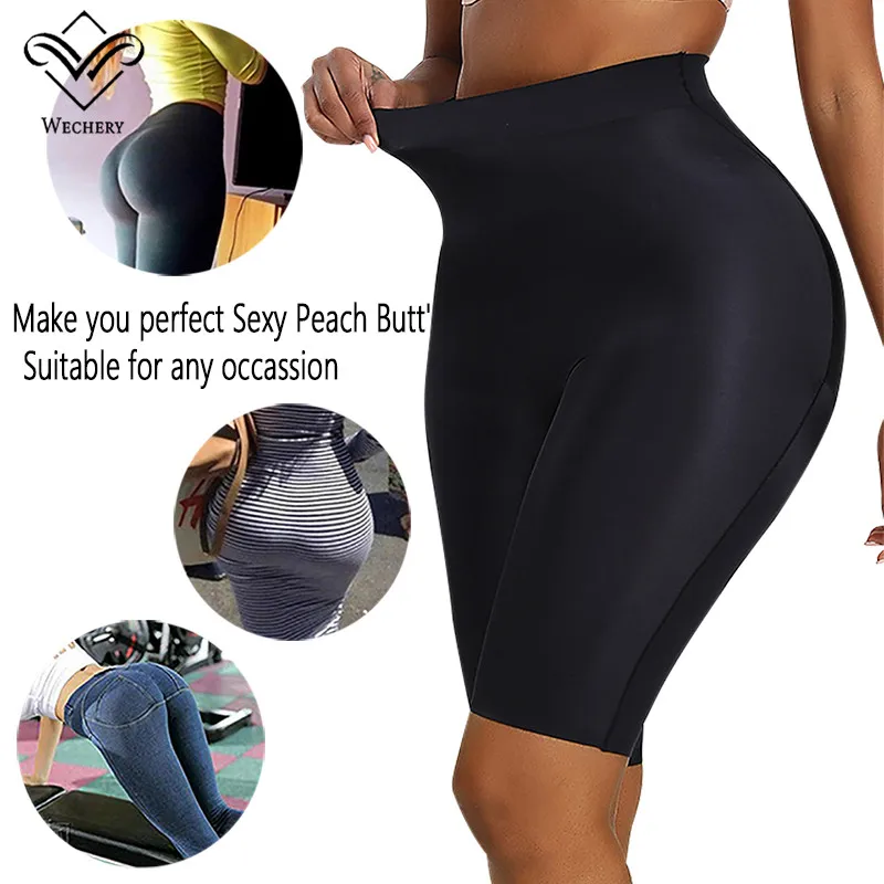 Wechery mutandine imbottite Butt Lifter intimo Body Shaper vita alta dimagrante Shapewear donna pantaloni di controllo Sexy slip senza cuciture