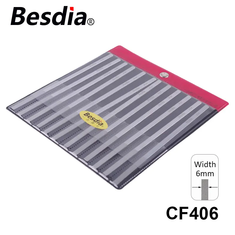 TAIWAN Besdia Diamond Flat Hand Files  Diamond Files for Metal  Stone Carving Craft  Plating Diamond  File Set Hand Tools CF400