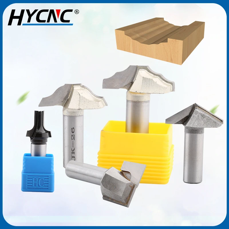 Polegada Longa Haste Slot End Mill Fresa Fresa de Tungstênio Liga Aço Gabinete Porta Tenon Cortador Ferramenta para Trabalhar Madeira Bit 1