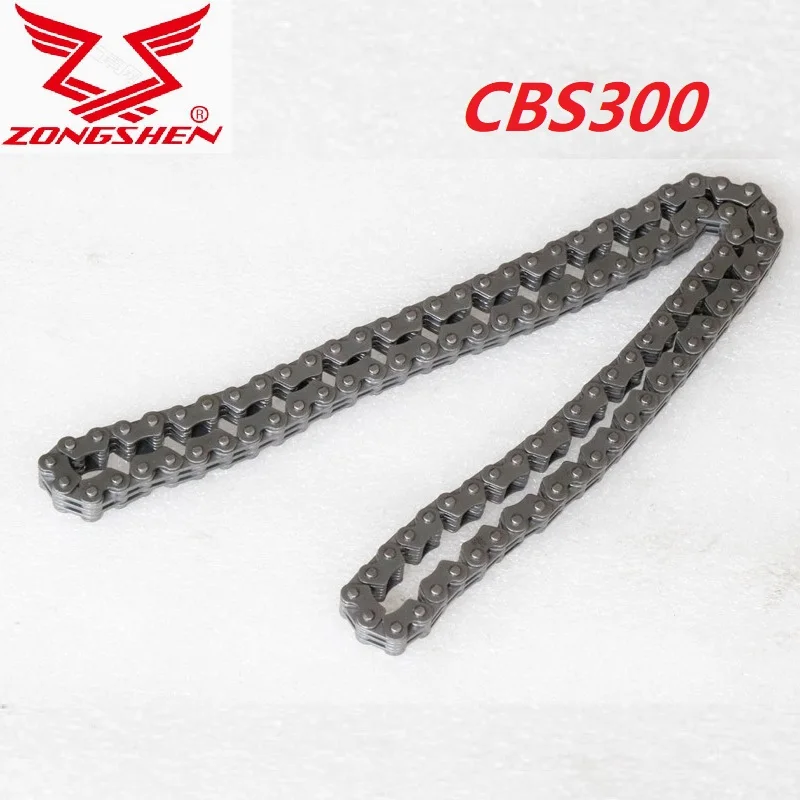 

for kayo zongshen cbs250 cbs300 motorcycle engine time chain timing chain 104links 3*4 250cc 300cc accessories