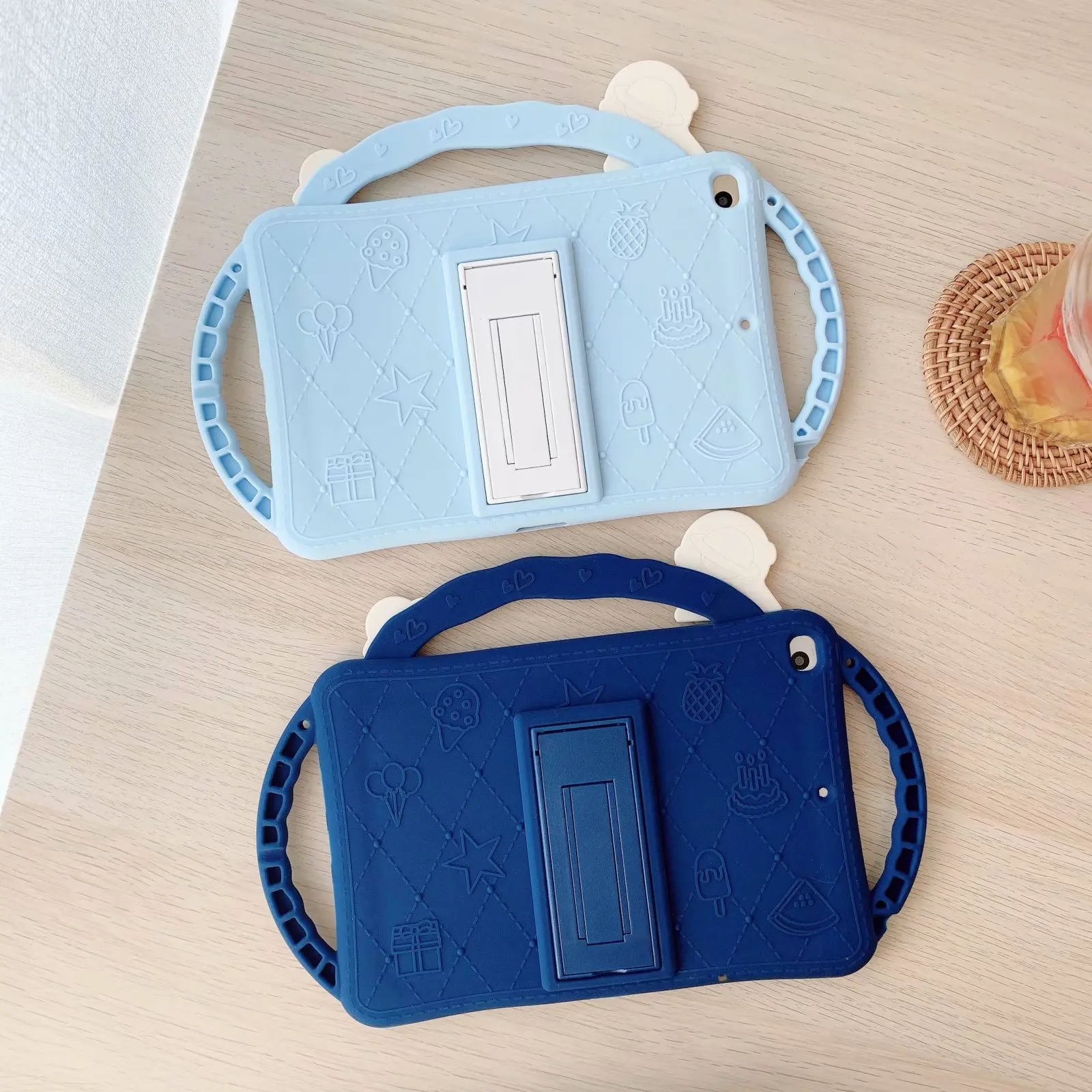 Funda de silicona con dibujos para Xiaomi Mi Pad 5 Pro, carcasa con soporte y correa para Tablet, para niños