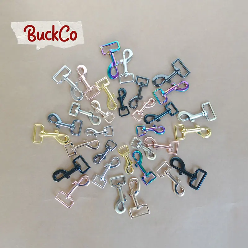 1pc Eight colors Electroplated metal hooks and buckles of various sizes 15mm20mm25mm30mm cat and dog collar accessories