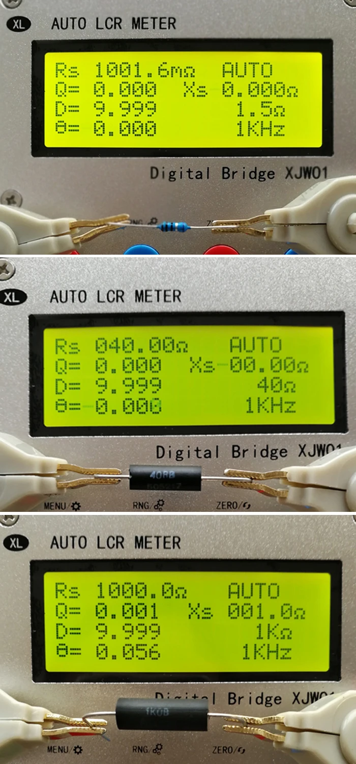 XJW01 digital bridge 0.3% L/CR tester resistance, inductance, capacitance, ESR Meter, finished product. with Metal case