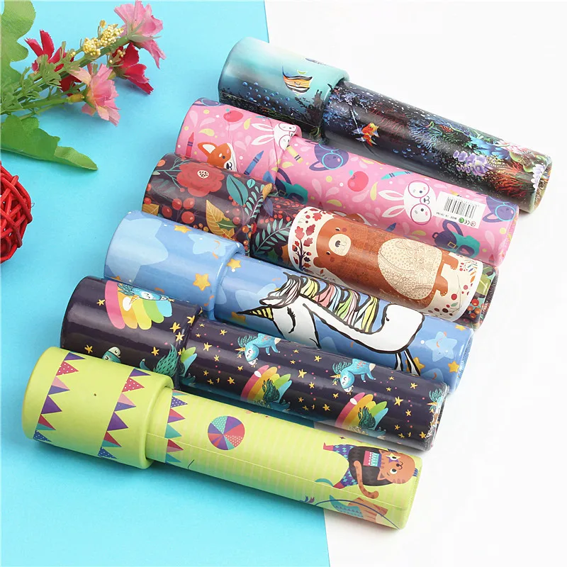 Scalable Rotation Kaleidoscope 30cm Magic Changeful Adjustable Fancy Colored World Toys For Children Autism Kid Puzzle Toy