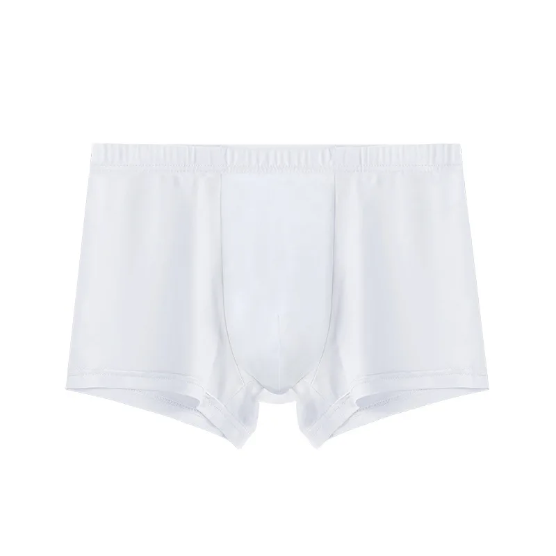 5Pcs/Lot Men's Ice Silk Underwear Boxer Briefs For Men 3D Ultra Thin Comfortable Breathable Panties Male Underpant  4XL