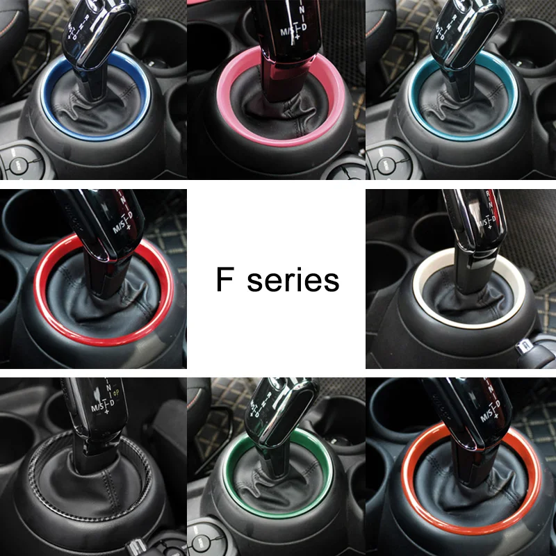 Copertura del cambio automatico anello della decorazione della leva del cambio per MINI COOPER S F54 F55 F56 F60 adesivo per Auto modifica degli