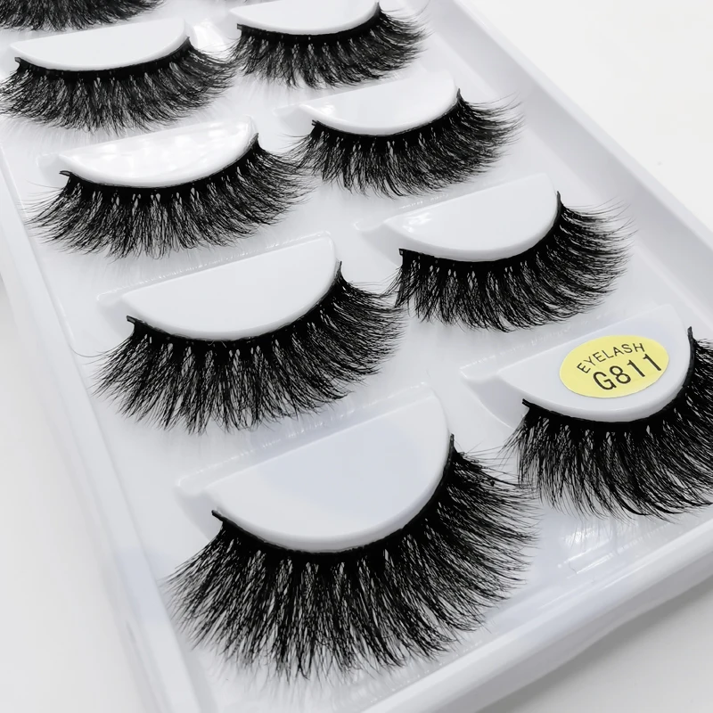 YSDO 5 คู่ขนตาปลอมธรรมชาติ 3d Mink Lashes Hand Made นุ่มหนา Mink Eyelashes Maquiagem Cilios เครื่องมือแต่งหน้า Faux Cils