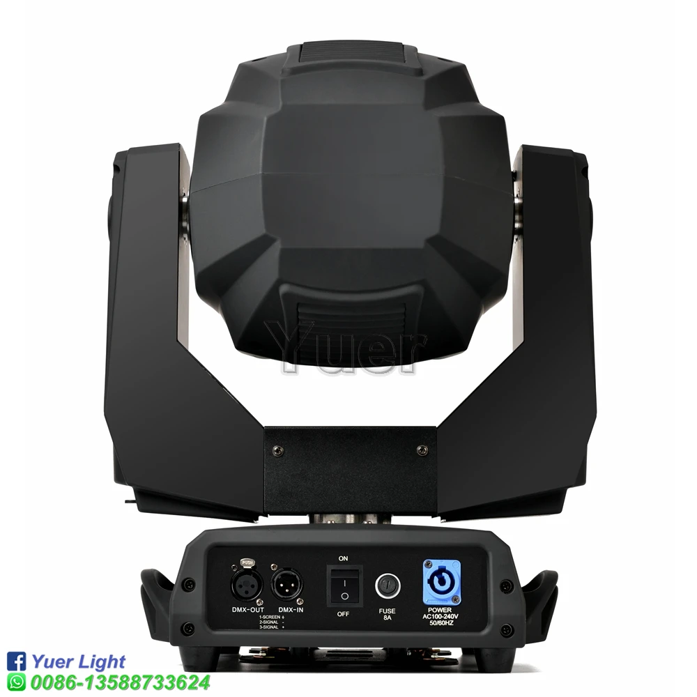 Profissional Moving Head Light, DMX DJ Disco Party, Wedding Stage Effect Iluminação, 1 Roda de Cor, 2 Gobo Rodas, 350W