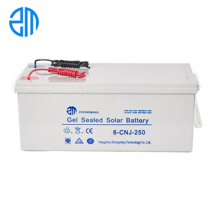 ZM03 Solar Gel Battery 12v 100ah 150ah 200ah Lead Acid Deep Cycle Storage  With 10 years Working Life