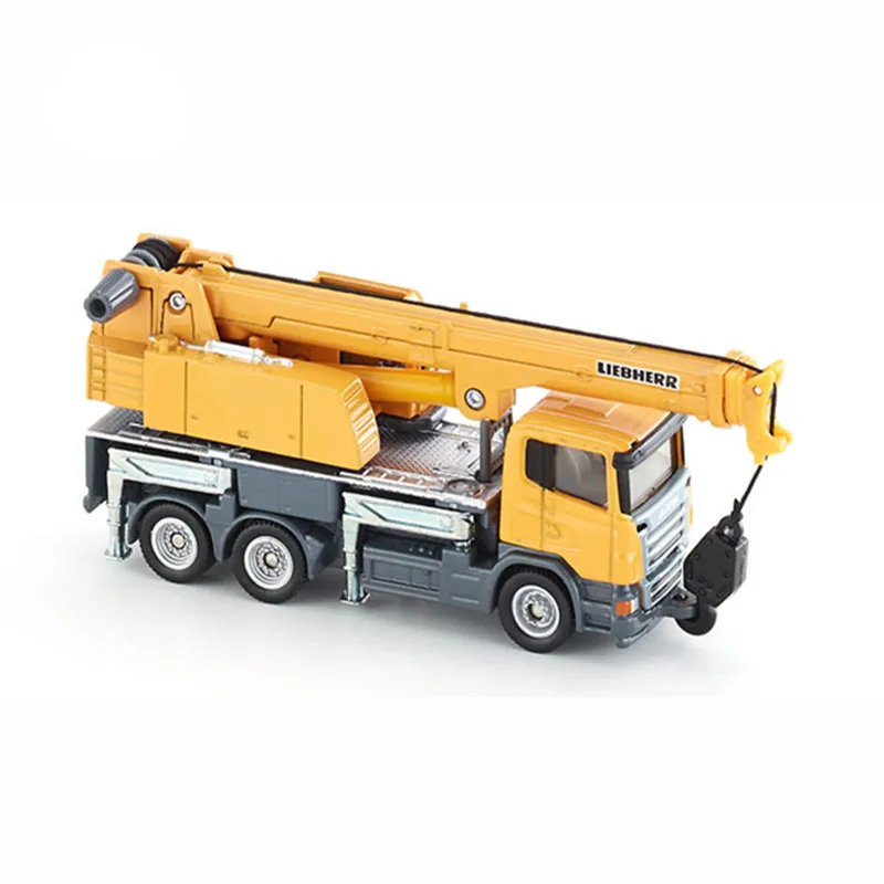 Exquisite alloy crane model,high quality 1:87 crane construction truck toy,construction truck,metal toy,free shipping