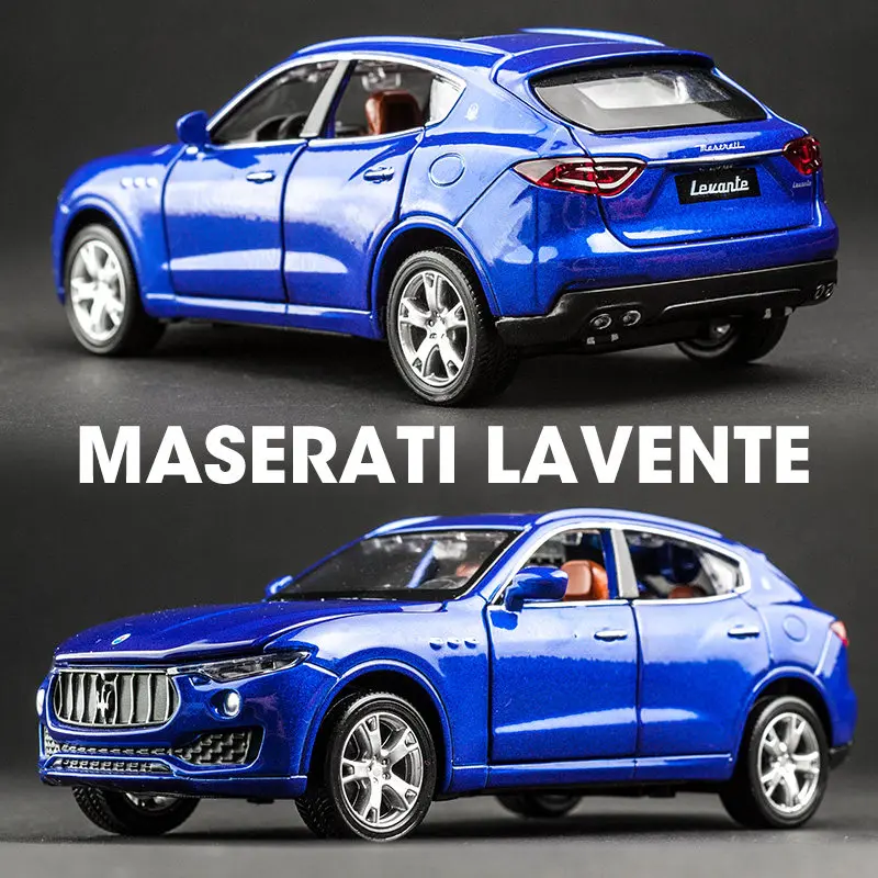 1:32 Maserati Levante Alloy Car Model Diecast & Toy Vehicles Metal Car Model Simulation Sound and Light Collection Kids Toy Gift