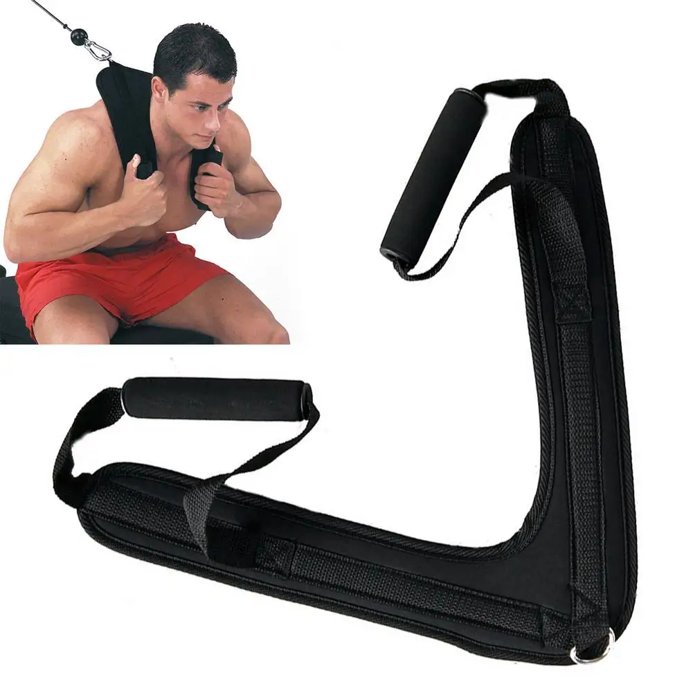 Fitness Abdominal Crunch Straps V-Förmigen Drag Griff Übung Ziehen Harness Schulter Gurt Gürtel Für Gym Fitness Ausrüstung