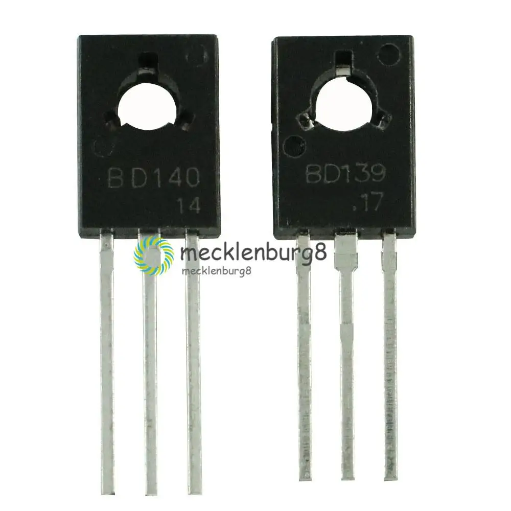 20pcs/lot 10PCS BD139+BD140 Each 10pcs Transistor TO-126 NPN PNP 80V 1.5A TO126 Silicon Triode Transistor NEW