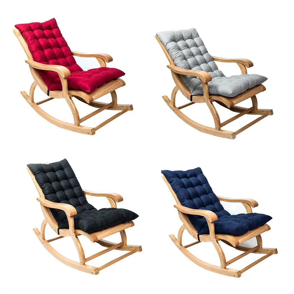 Rocking Chair Cushion Lounger Cushion Rocking Chair Back Three-dimensional Sofa Cushion For Home Garden Relax No Including Chair