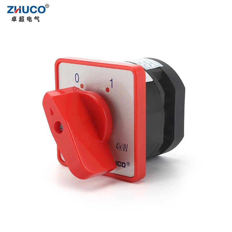 

ZHUCO HZ5D-20/4 L01 20A AC380V 2 Position 1 Phase Rotary Cam Transfer Double Poles Combination Switch For Electrical Using