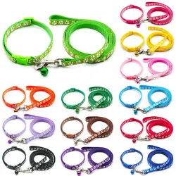 24Sets Dog Cat Leash Adjustable Leashes Collar Puppy Outdoor Walking Chihuahua Terier Schnauzer Outdoor Traction Rope General