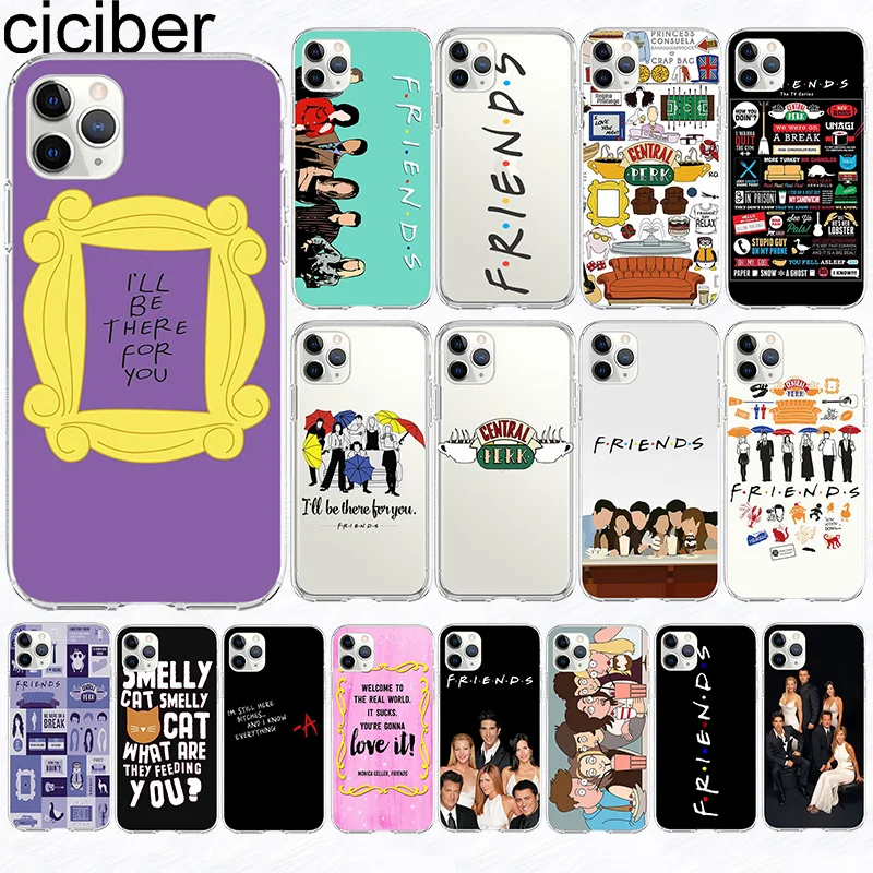 

Ciciber Funda case is suitable for iPhone 12 Pro 13 11 XR XS Max 7 X 8 6 6S Plus 5S SE 2020 Friends TV silicone case