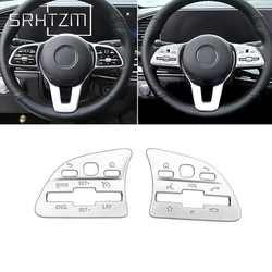 ABS Steering Wheel Buttons Frame Decoration Cover Trim Car Styling 2Pcs For Mercedes Benz W177 W205 W213 W247 W167 Interior