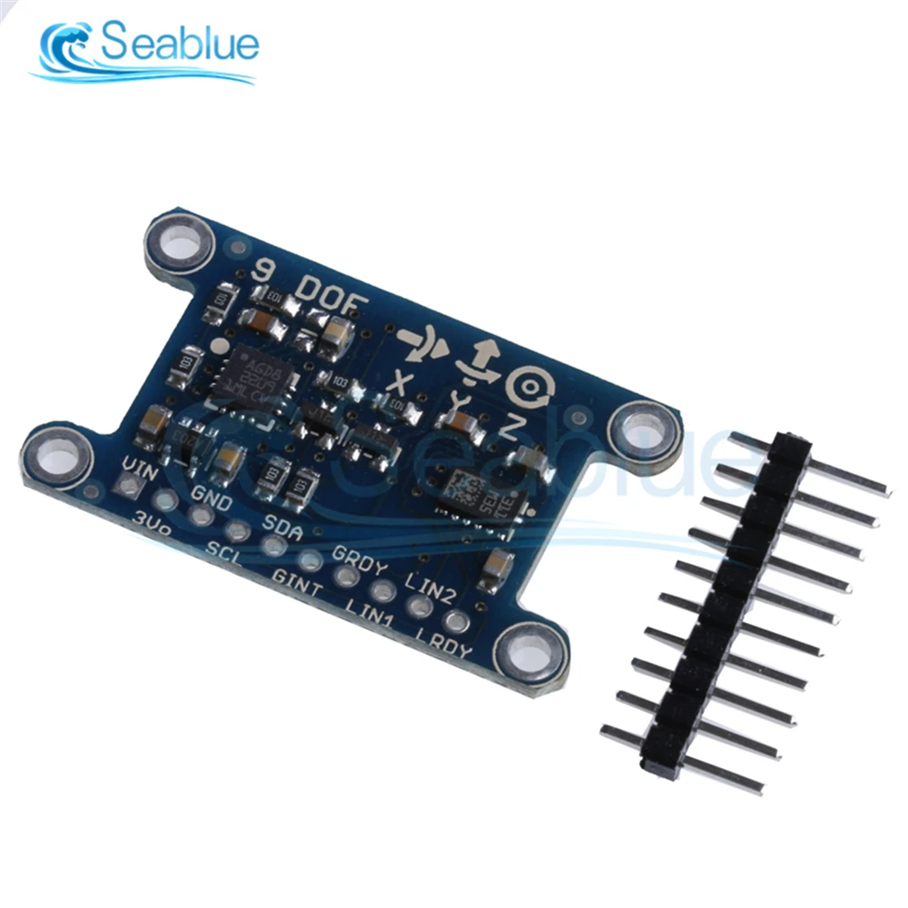 DC 3V-5V 9 Axis IMU L3GD20 LSM303D Module 9DOF Compass Acceleration Digital Gyroscope Sensor For Arduino IIC/SPI Protocol