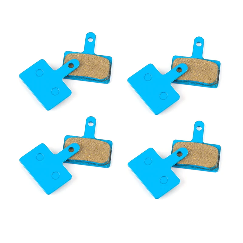 4 Pairs of Blue Multi Copper Bicycle Brake Pads are used For Shimano XTR M965 966 Saint XT SLX Deore Auriga SRAM AVID BB7